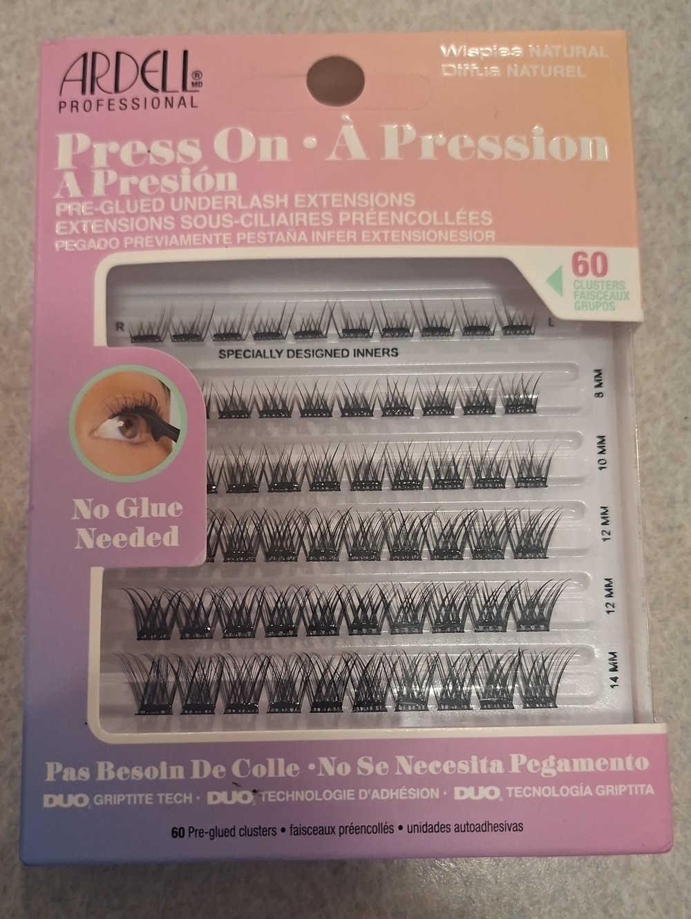 Ardell Press On Pre-Glued Cluster Lashes - Black